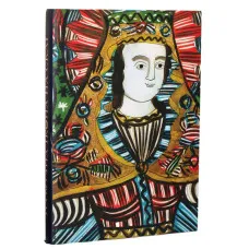 Folk icon on glass. Album