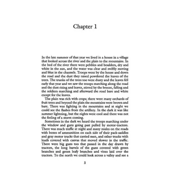 A Farewell to Arms. Ernest Hemingway