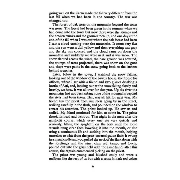 A Farewell to Arms. Ernest Hemingway