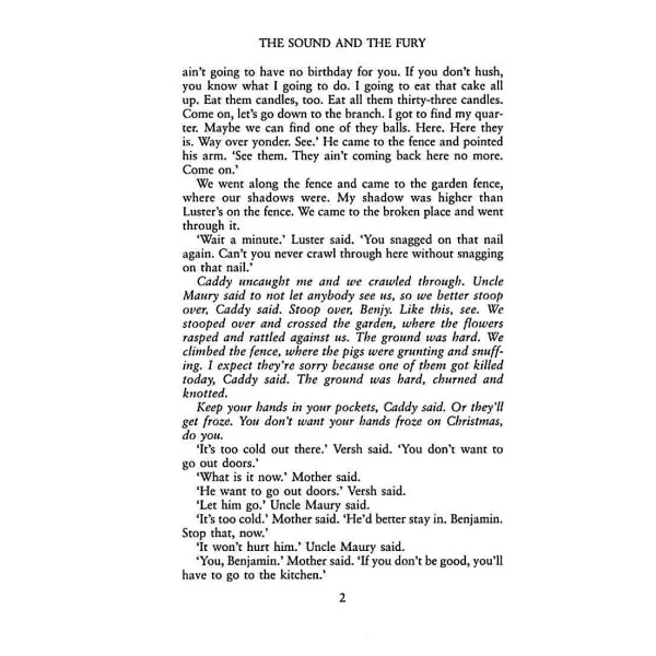 The Sound and the Fury. William Faulkner
