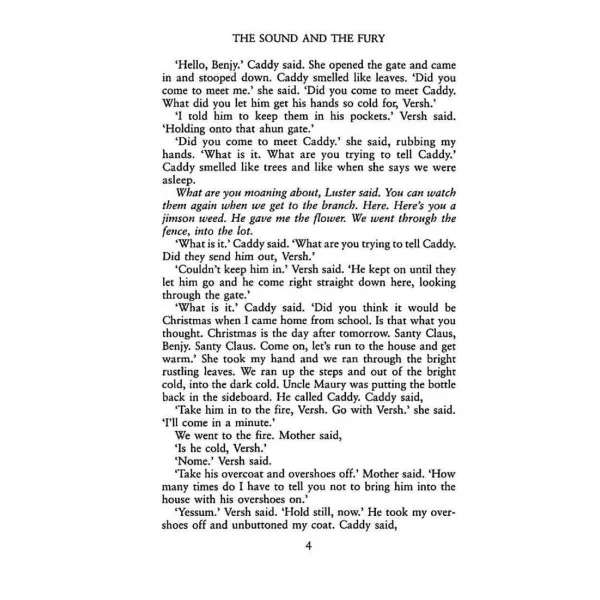 The Sound and the Fury. William Faulkner