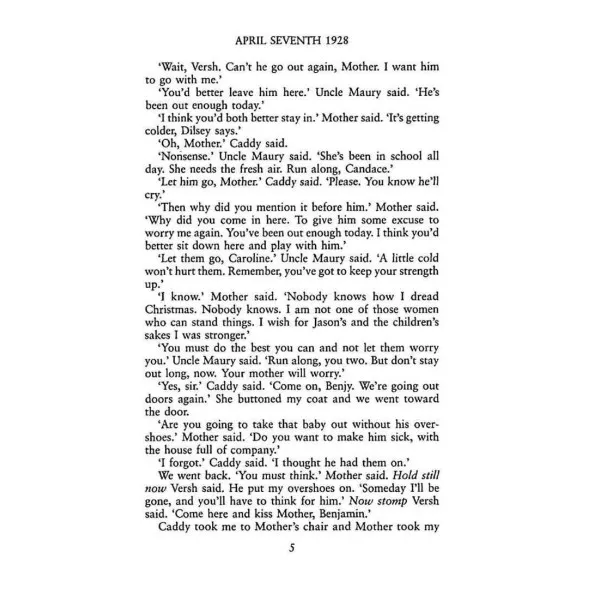 The Sound and the Fury. William Faulkner