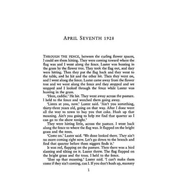 The Sound and the Fury. William Faulkner