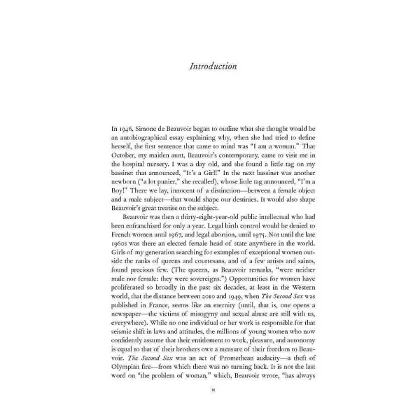 The Second Sex. Simone de Beauvoir