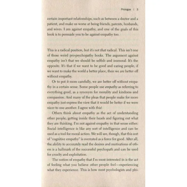 Against Empathy. Paul Bloom