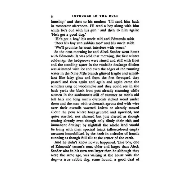 Intruder In The Dust. William Faulkner