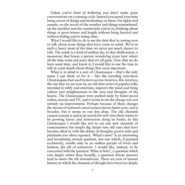 Zen and the Art of Motorcycle Maintenance