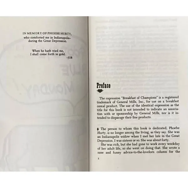 Breakfast of Champions. Kurt Vonnegut