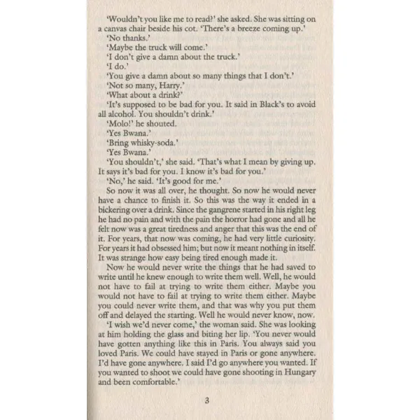 The Snows of Kilimanjaro. Ernest Hemingway