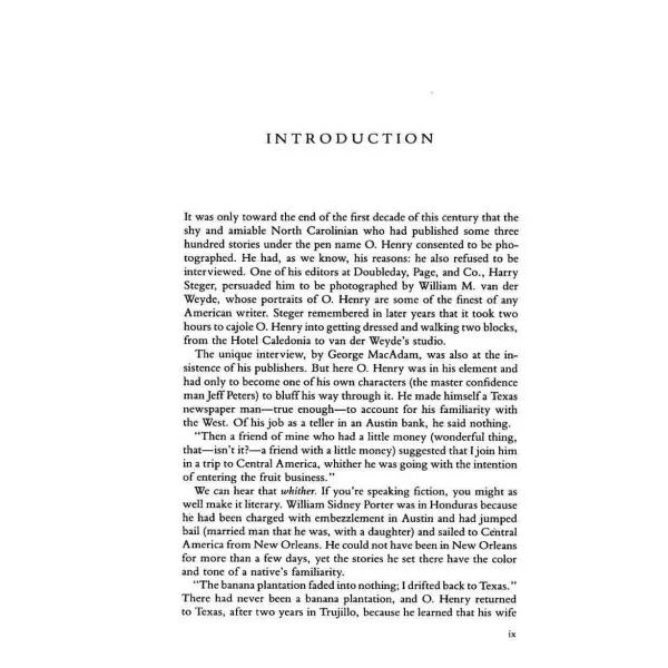Selected Stories. O. Henry