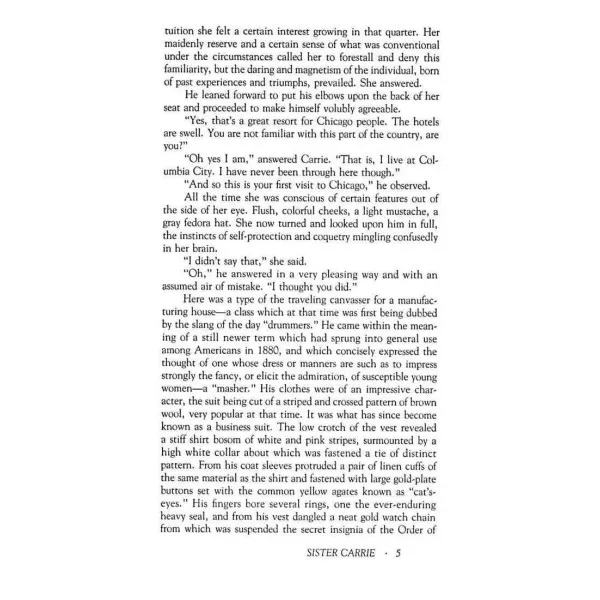 Sister Carrie. Theodore Dreiser