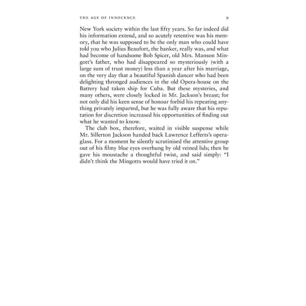 The Age of Innocence. Edith Wharton