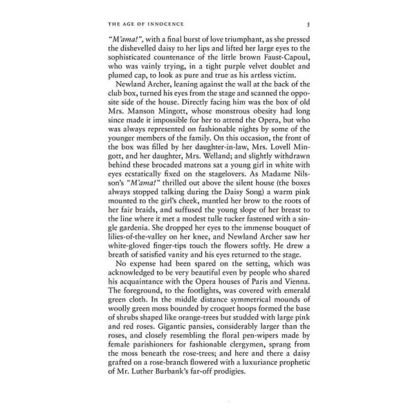 The Age of Innocence. Edith Wharton