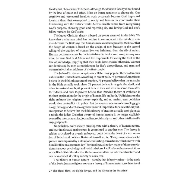 The Blank Slate. The Modern Denial of Human Nature