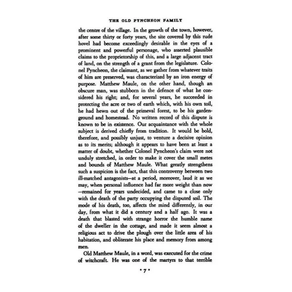The House of the Seven Gables. Nathaniel Hawthorne