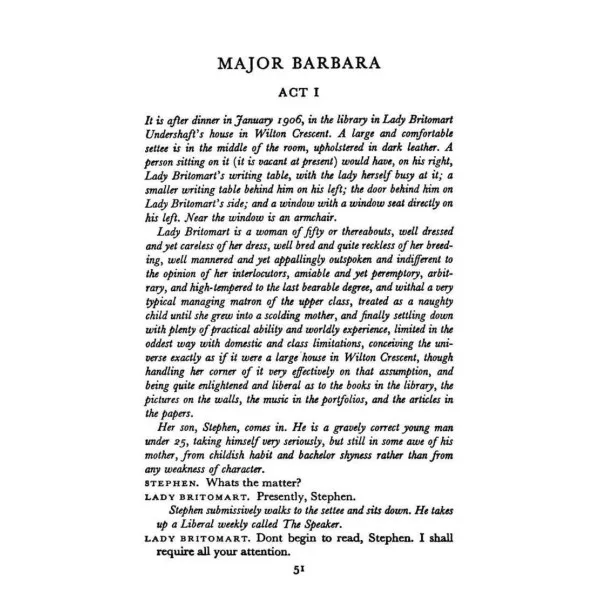 Major Barbara