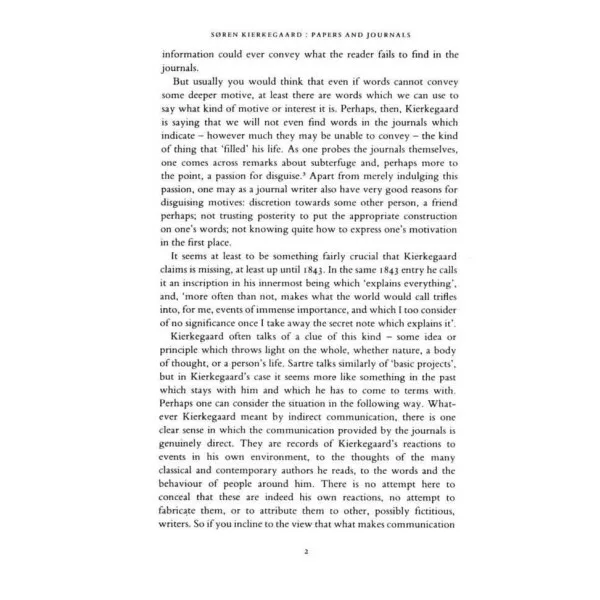 Papers and Journals. Soren Kierkegaard