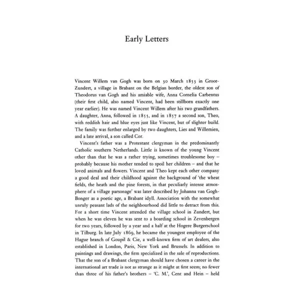 The Letters of Vincent van Gogh