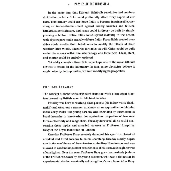 Physics of the Impossible. Michio Kaku
