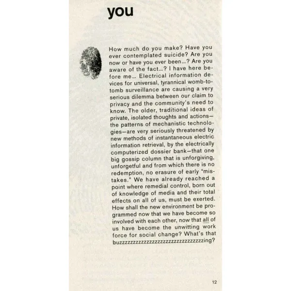 The Medium is the Massage. Marshall McLuhan