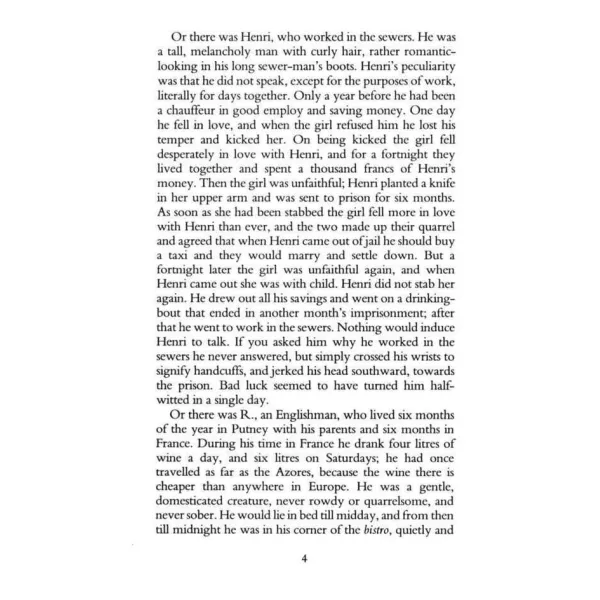 Down and Out in Paris and London. George Orwell