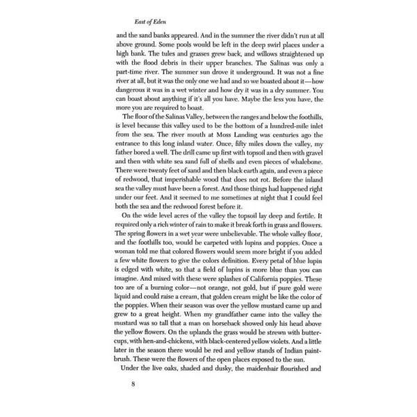 East of Eden. Mr John Steinbeck