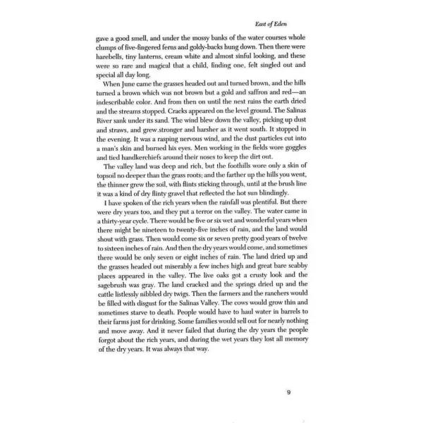 East of Eden. Mr John Steinbeck