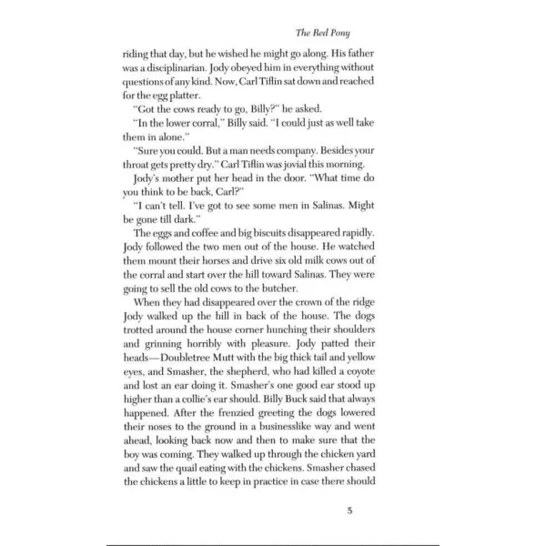 The Red Pony. Mr John Steinbeck