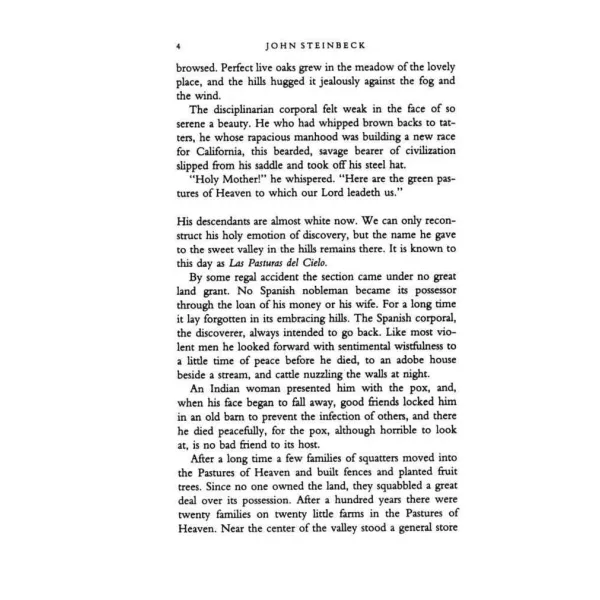 The Pastures of Heaven. Mr John Steinbeck
