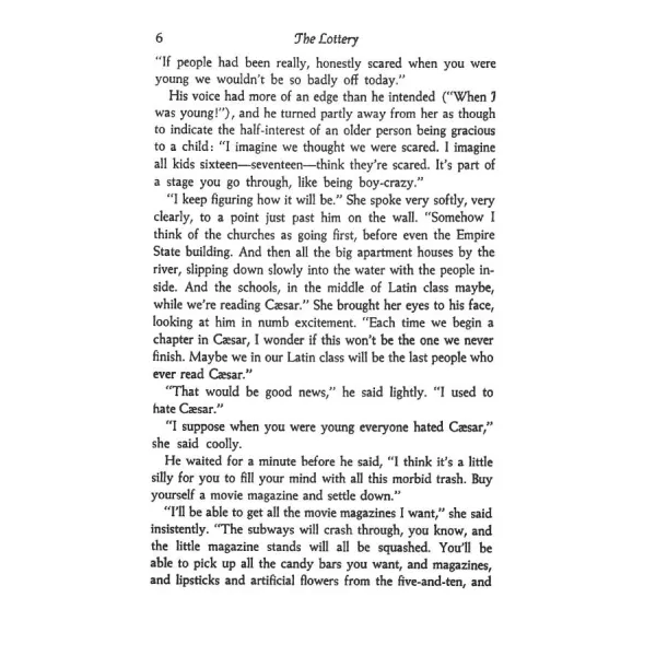 The Lottery and Other Stories. Shirley Jackson