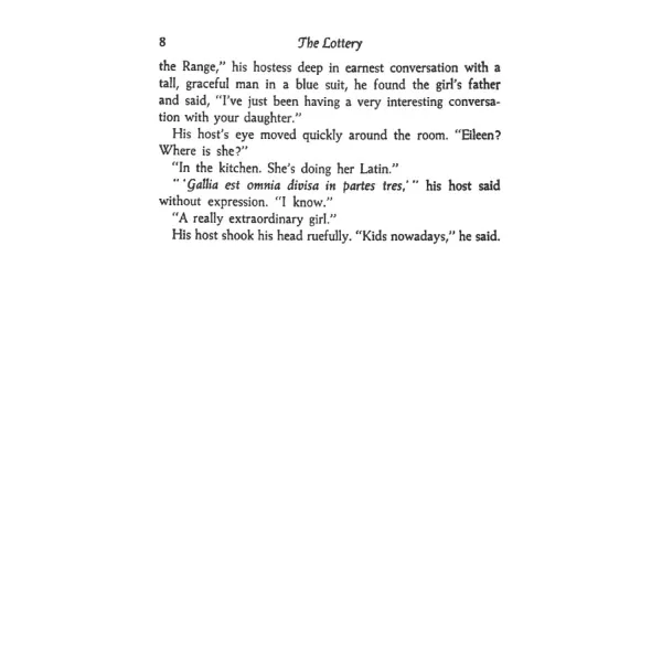 The Lottery and Other Stories. Shirley Jackson