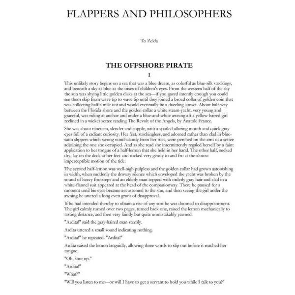 Flappers and Philosophers