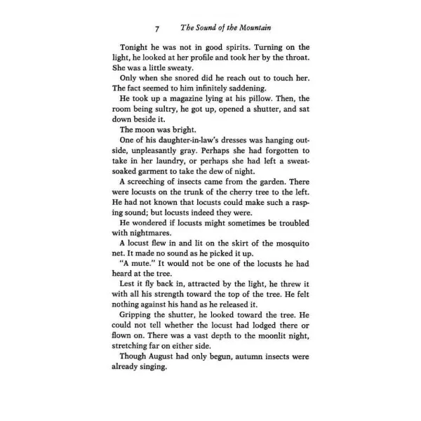 The Sound of the Mountain. Yasunari Kawabata