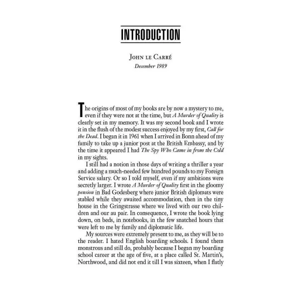 A Murder of Quality. John le Carré