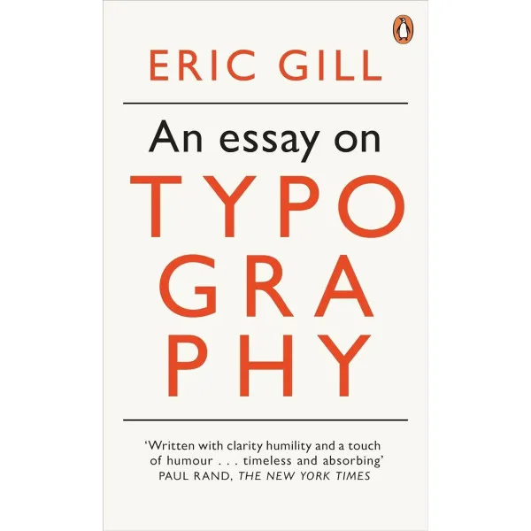 An Essay on Typography. Eric Gill