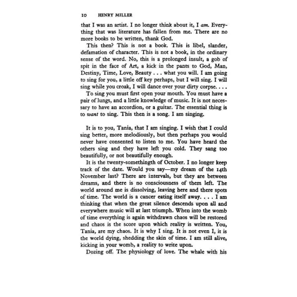 Tropic of Cancer. Henry Miller