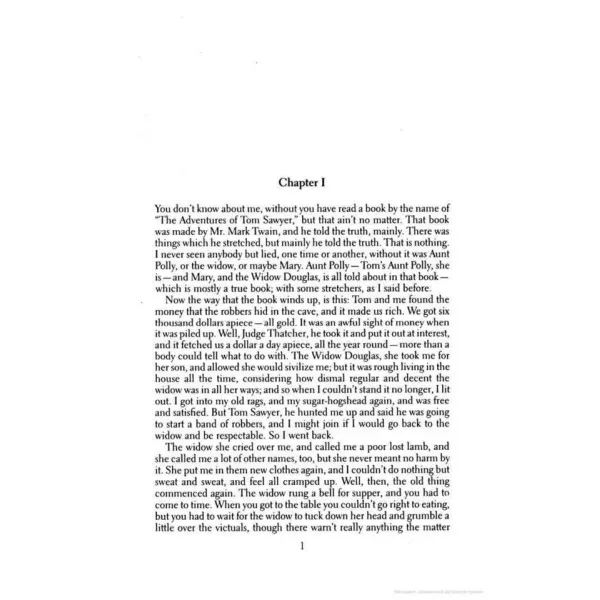 The Adventures of Huckleberry Finn. Mark Twain 