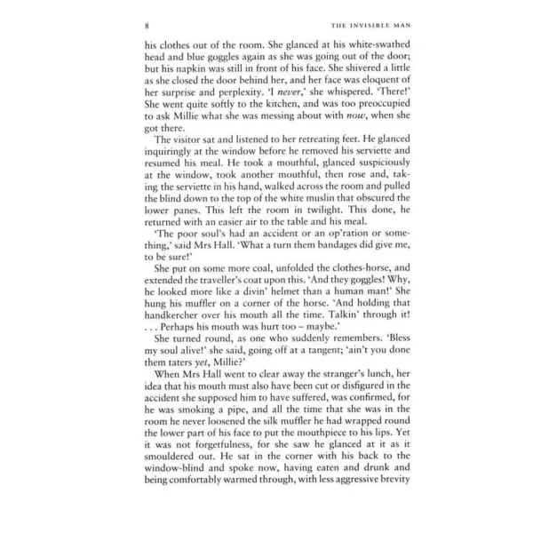 The Invisible Man. H. G. Wells