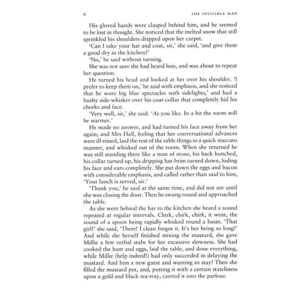 The Invisible Man. H. G. Wells