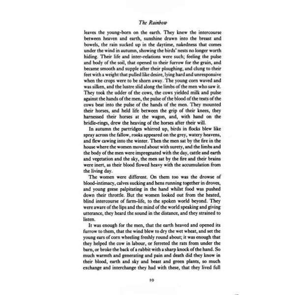 The Rainbow. D. H. Lawrence