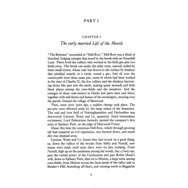 Sons and Lovers. D. H. Lawrence
