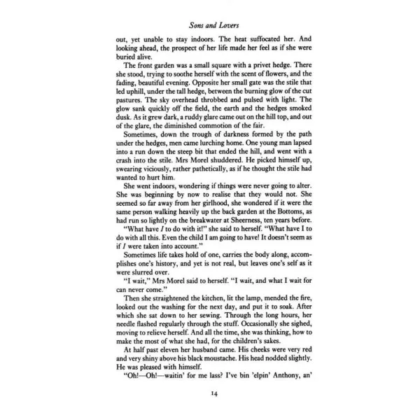 Sons and Lovers. D. H. Lawrence