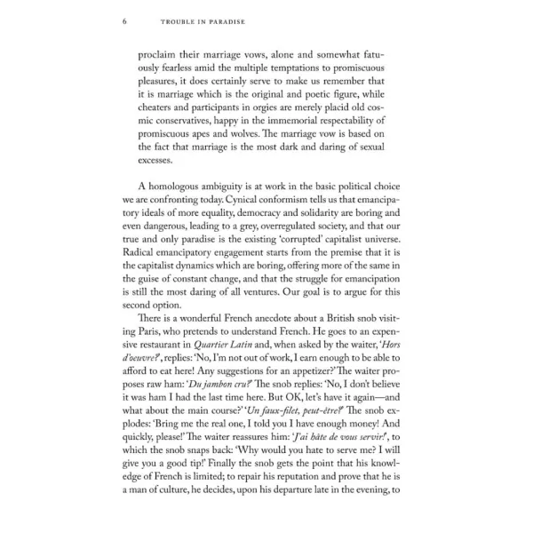 Trouble In Paradise. Slavoj Zizek