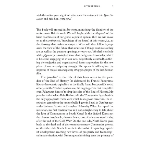 Trouble In Paradise. Slavoj Zizek