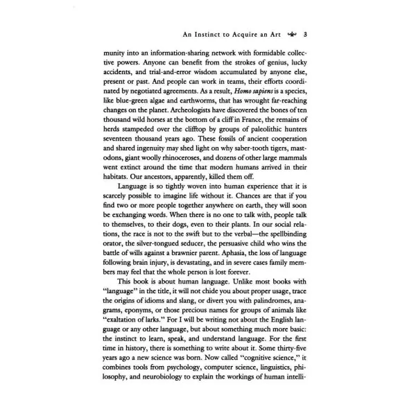 The Language Instinct. Steven Pinker