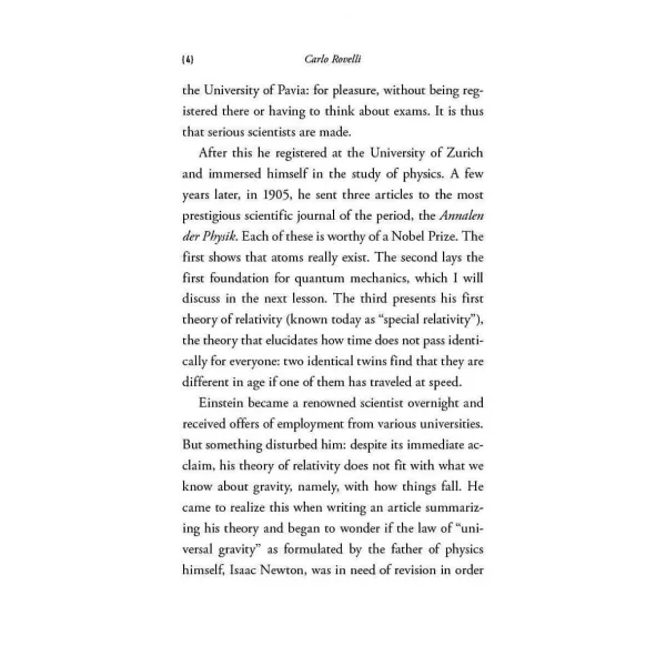 Seven Brief Lessons On Physics