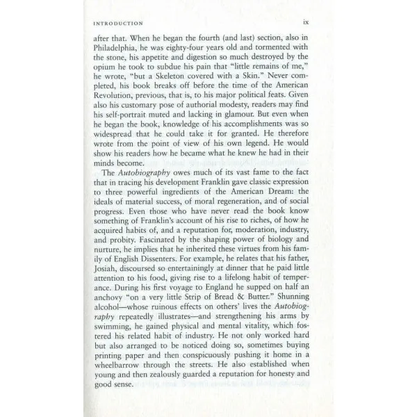 The Autobiography and Other Writings. Benjamin Franklin