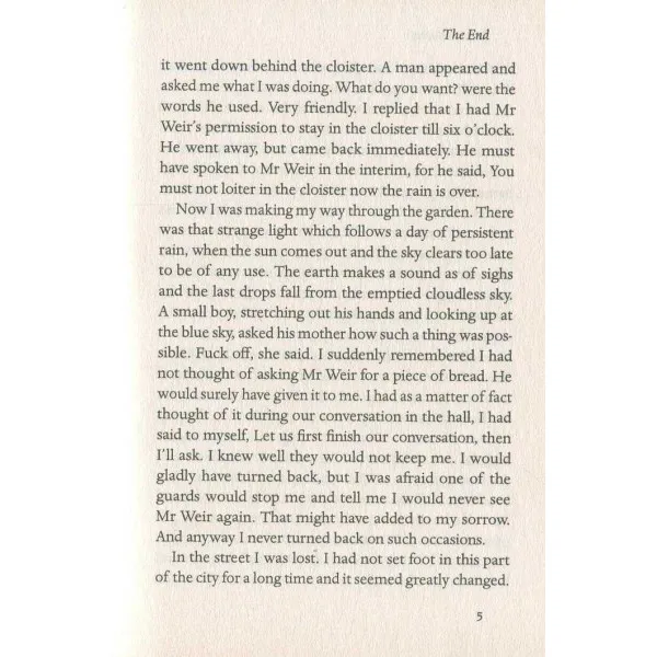 The End. Samuel Beckett