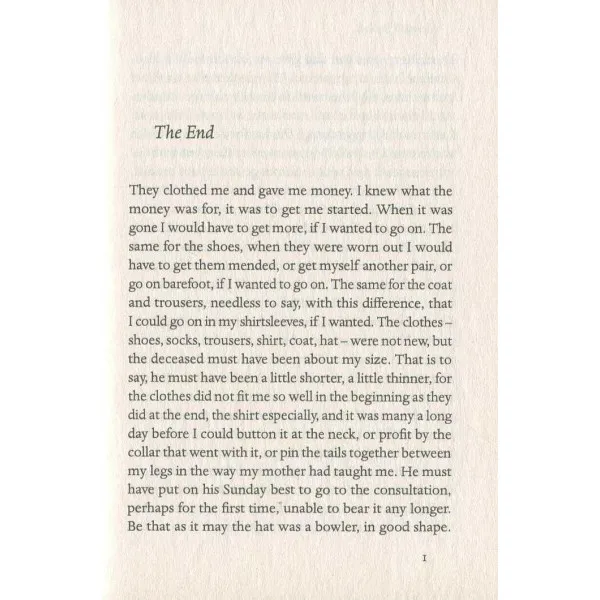 The End. Samuel Beckett