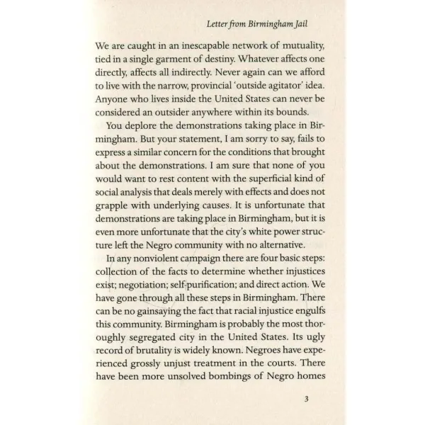 Letter from Birmingham Jail. Martin L. King
